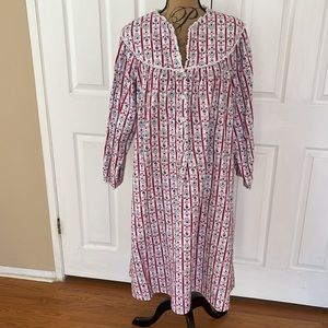 Lanz Of SAalzburg Floral Striped Nightgown